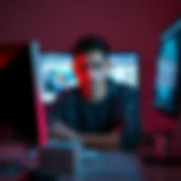 A person sitting in front of a computer with a frustrated expression, indicating a lack of views on their project