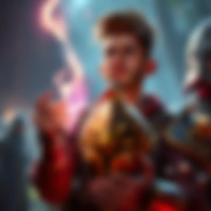 A player looks frustrated while holding a Weakened Helm of Teleportation, contrasting with their powerful party gear.