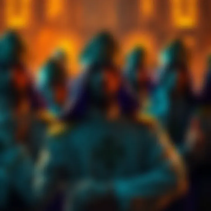 A group of priest players showing disappointment with their game characters.