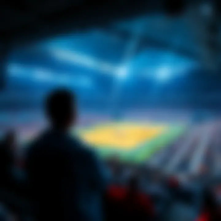 A scene from the 2026 Worlds event showing players in a lackluster match with few fans in the stands