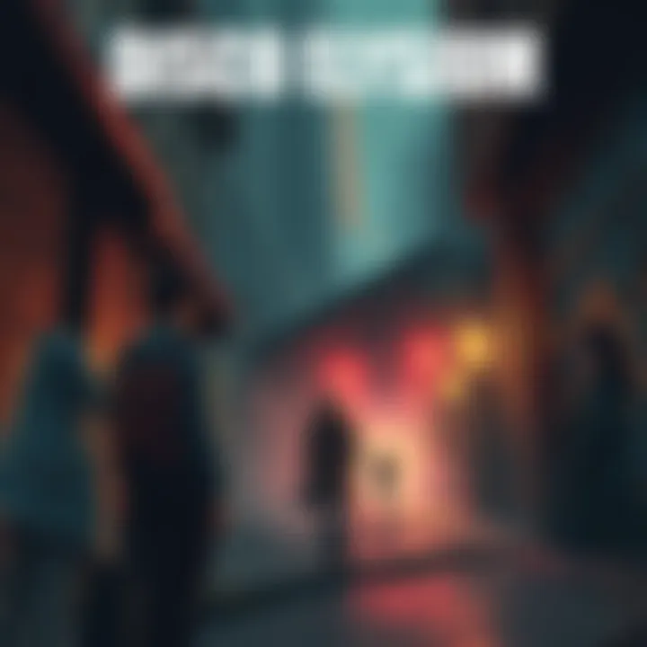 A scene from Disco Elysium showcasing characters in a gritty urban setting with rich dialogue options.