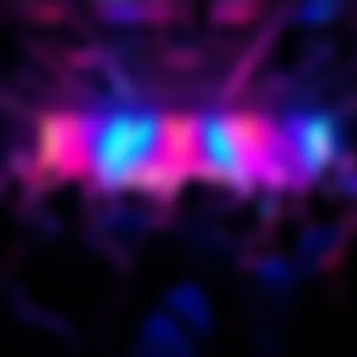 Crowd enjoying the lively atmosphere at DISCO X TFD with colorful lights and music