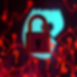 A graphic showing a lock and question marks representing data privacy issues, with Discord's logo in the background.
