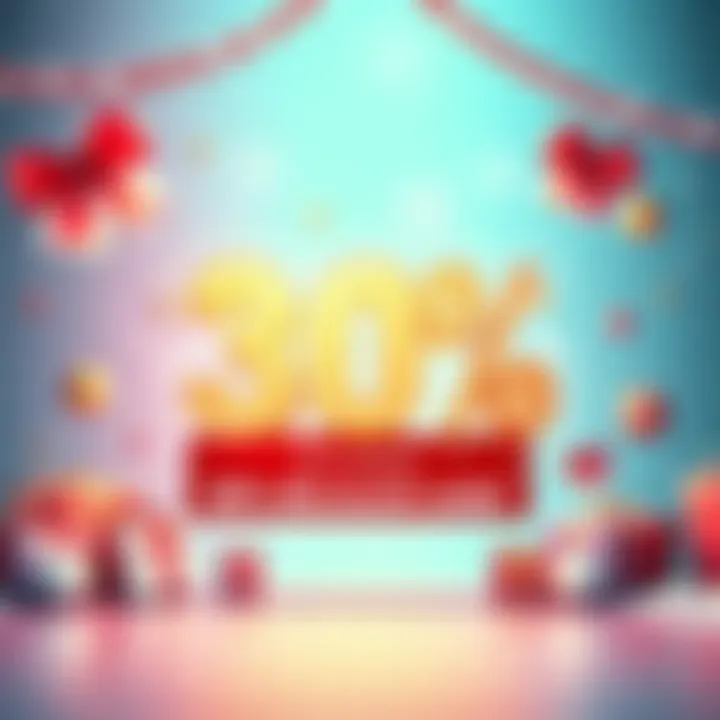 A bright graphic showcasing a large 30% discount code with festive decorations and shopping elements