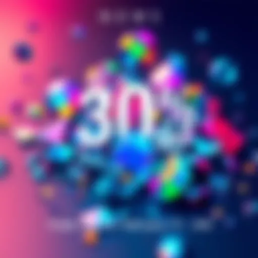 Special sale poster showing Iridescent Shards with a 30% discount tag and colorful background.