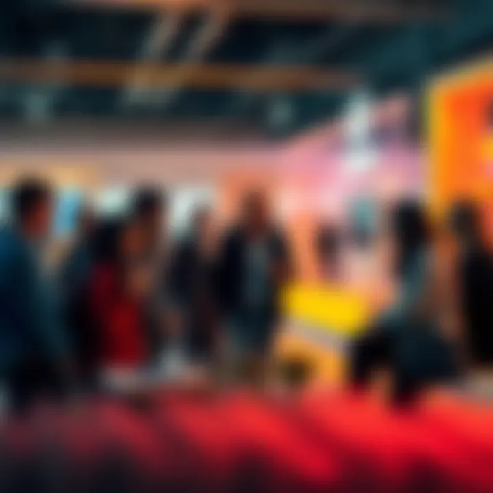 People engaged in a conversation about the unique features of the Casca design