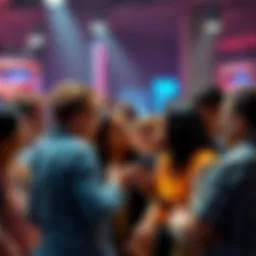 A group of people engaging in a lively discussion about an alternative ending, expressing various opinions and theories