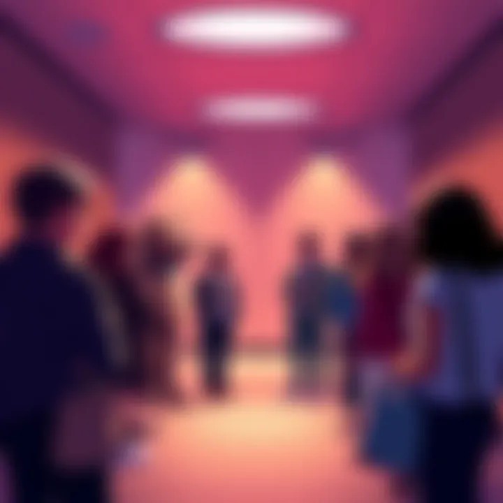 People engaged in conversation about renaming care bear lobbies to cooperative lobbies, showing a mix of opinions.