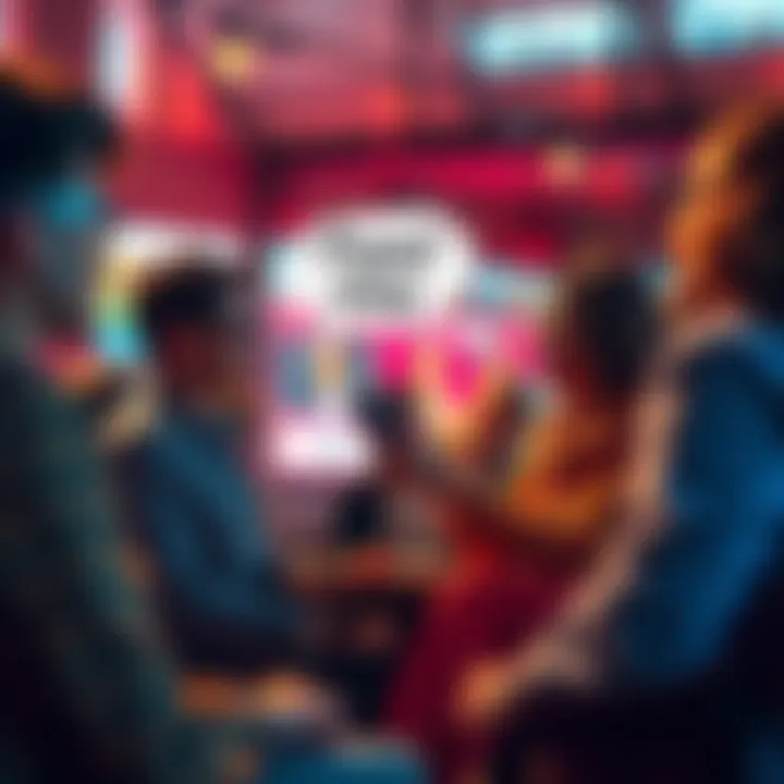 Group of people sharing humorous thoughts on fairness during a lively conversation