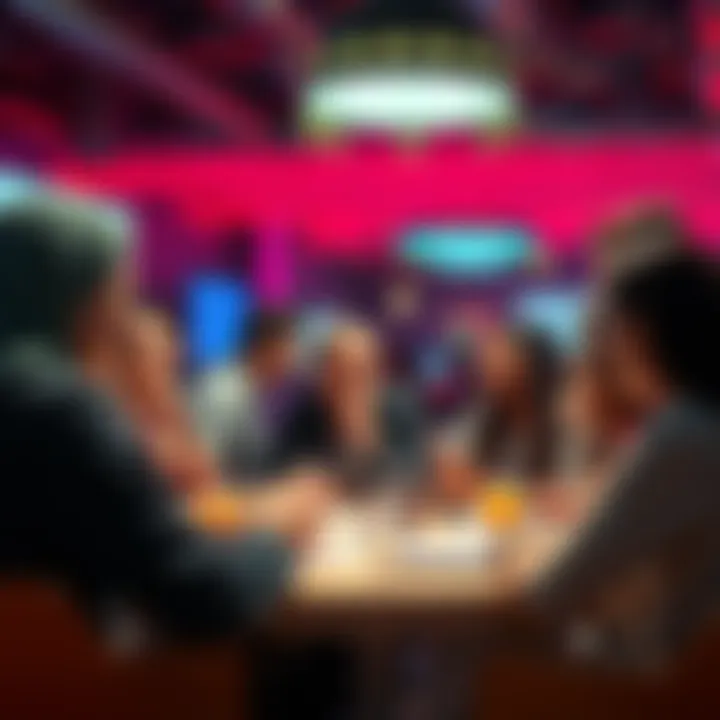 Discussion on Xqbbc Opinions A group of people engaging in a discussion about Xqbbc, sharing their thoughts and ideas in a lively setting