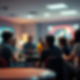 Group of people discussing video games, focusing on classic titles affected by the Seinfeld effect