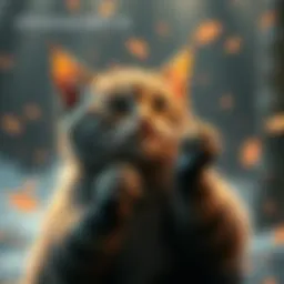 A cute cat sharing its playful moment, representing the charm required to enter the Dishonored 2 giveaway.