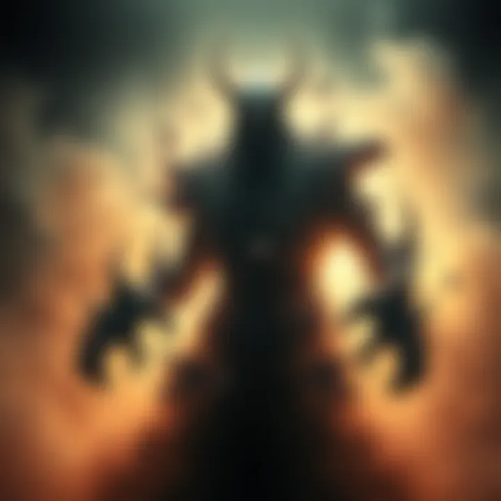 Disintegrated Boss in Shadows A shadowy figure representing a boss disintegrating, surrounded by swirling particles and light, symbolizing the theories discussed in forums.