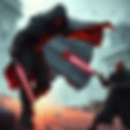 A player uses a displacer cloak to dodge an attack during a tabletop game session.
