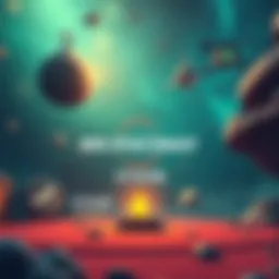 A colorful depiction of a cozy space game setting, featuring planets and stars with a Steam logo, inviting people to participate in the giveaway.