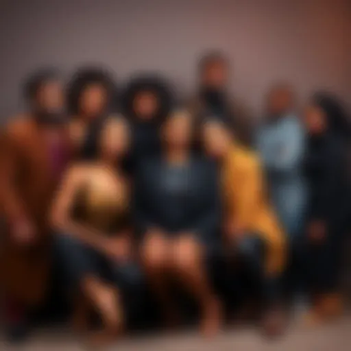 A group of actors representing diverse backgrounds poses together, showcasing inclusivity in entertainment, highlighting the need for more Afrocentric characters.