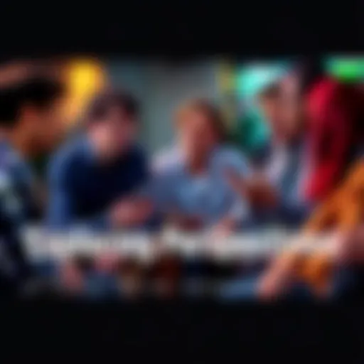 A group of people discussing various viewpoints in a casual setting