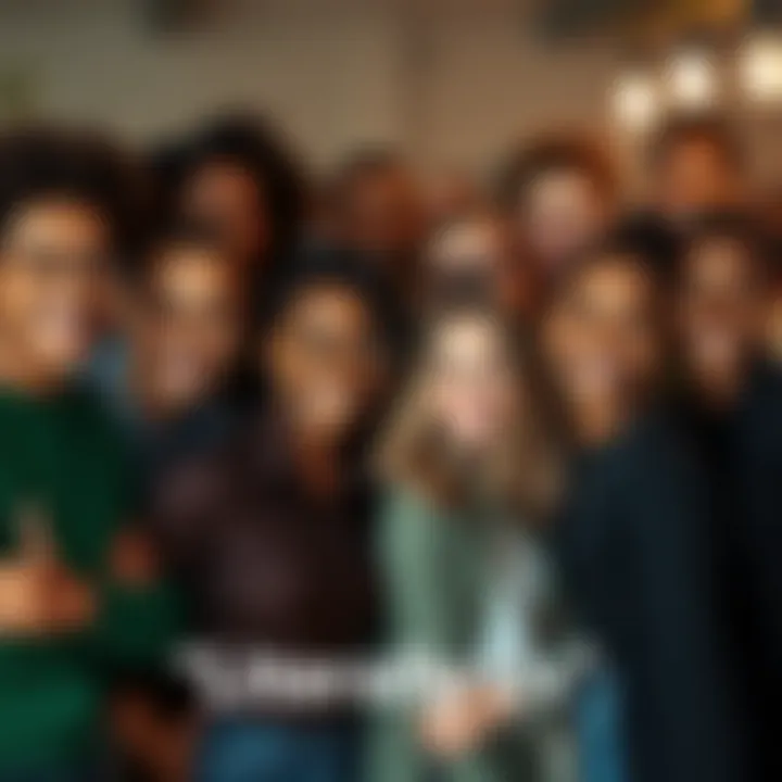 A group of diverse individuals standing together, showcasing their unique features and expressions, representing the idea of collective identity.