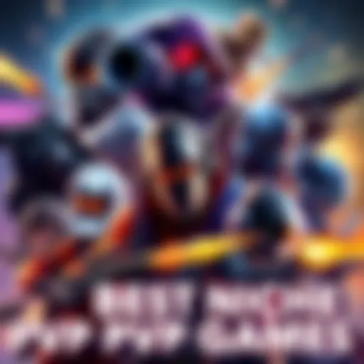 A collage of characters from various niche PvP games including shooters and strategy, showcasing their unique styles and abilities.