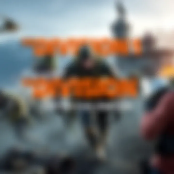 Cover art for Division 1's Definitive Edition featuring the game's logo and a dynamic action scene with characters in combat gear.