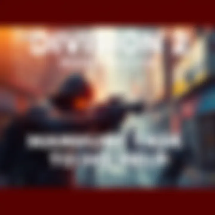 Division 2 Manhunt Task Help A player character in Division 2 aiming a weapon in a chaotic urban environment while attempting to complete a Manhunt task.