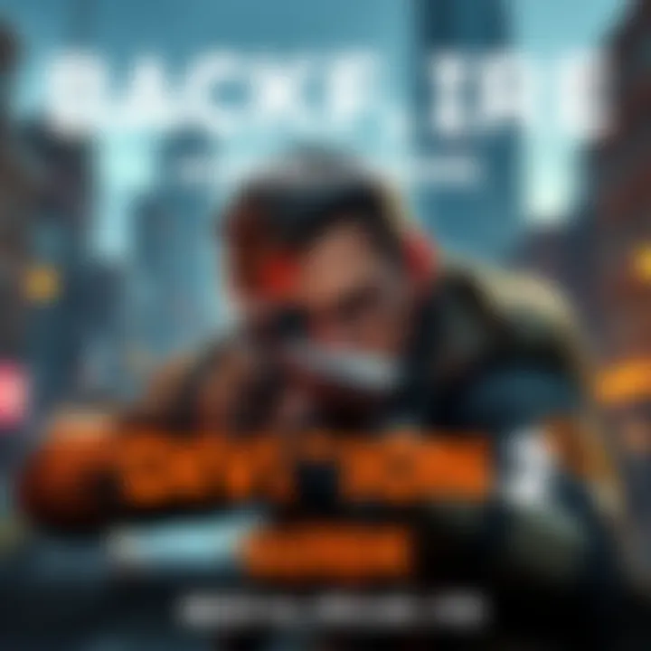 A character in Division 2 aiming to secure the Backfire item with a focused look in an urban setting.