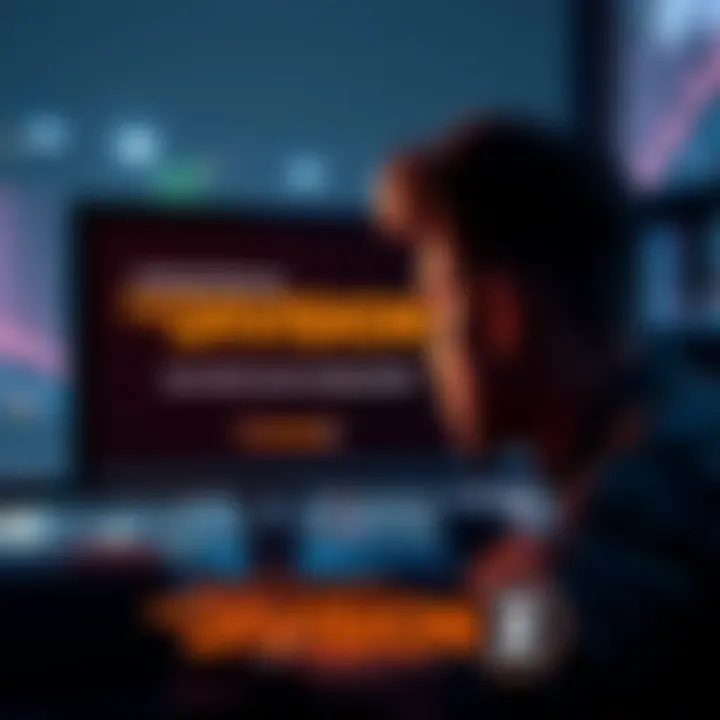 A frustrated gamer looking at a computer screen with The Division 2 logo and error message
