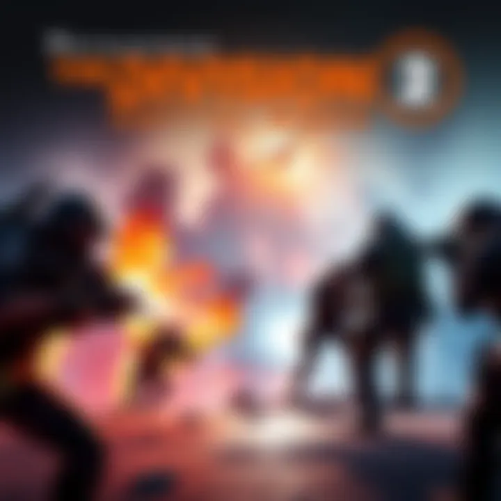 A scene showcasing players in The Division 2 engaged in the new Retaliation mode, fighting for control points with diverse gear and vibrant environments.