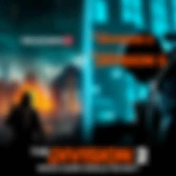 Screenshot showing gameplay from both The Division and The Division 2 side by side, highlighting different environments and characters.