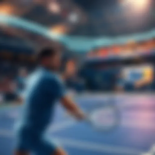 Novak Djokovic and Carlos Alcaraz competing on the court during the US Open 2025