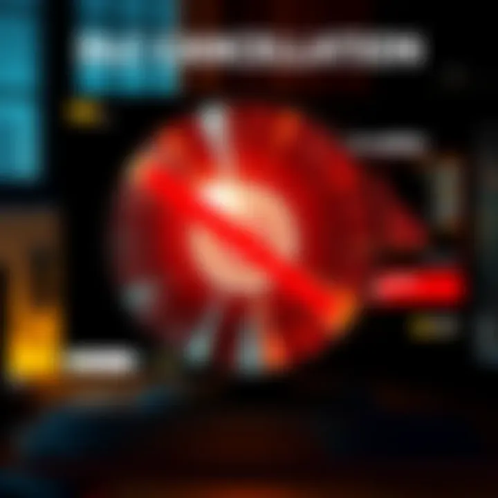 A graphic showing a broken video game disc and a computer screen displaying performance issues, symbolizing the cancellation of DLC due to RE engine problems.