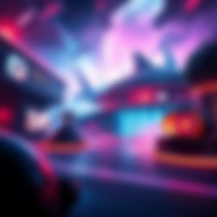 A futuristic gaming scene showcasing enhanced graphics powered by DLSS 5 technology