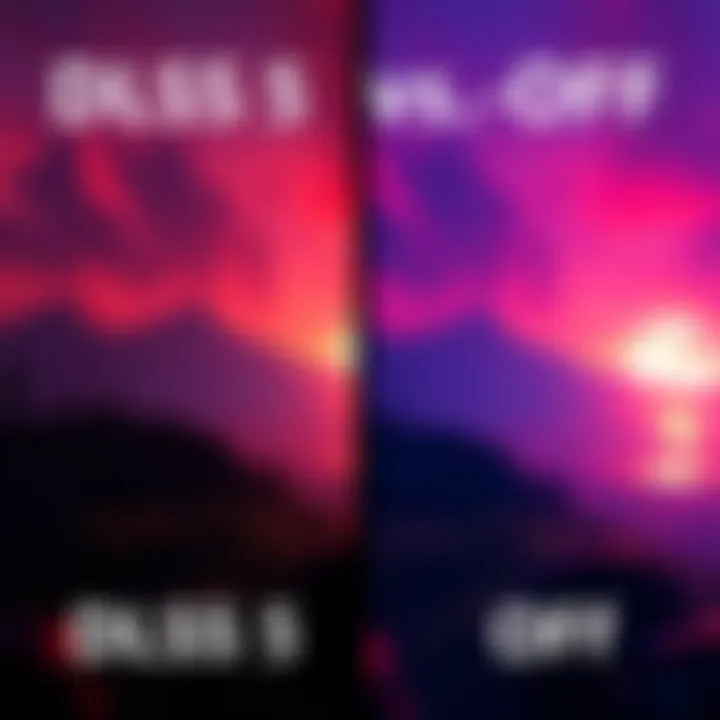 DLSS 5 On vs Off Comparison A side-by-side visual of a gaming scene showing the difference in graphics quality with DLSS 5 turned on and off.