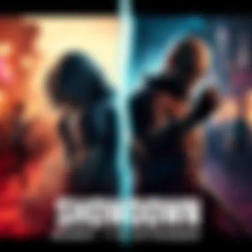 DMC Series Showdown A split image showing two different game titles from the DMC series, highlighting fan reactions and criticisms, with a lively debate backdrop.