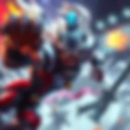 Dmon character showcasing high win rate with a fierce expression and powerful stance in a gaming setting.