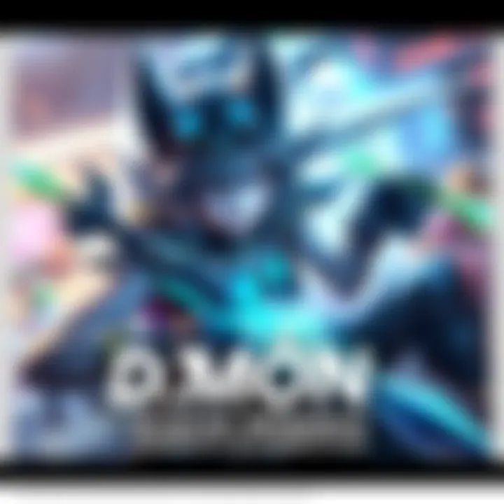 D.Mon in Competitive Play D.Mon, a character known for her tank abilities, showcasing her skills in a competitive gaming environment, capturing a moment of victory in gameplay.