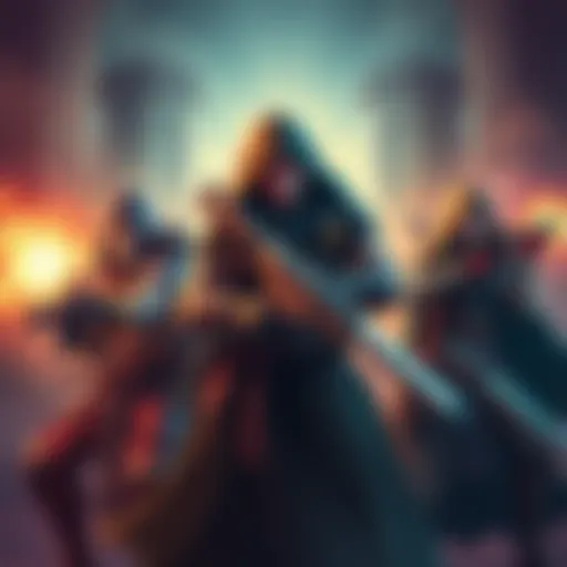 A group of Dungeons & Dragons characters armed with guns and using magic in a modern setting