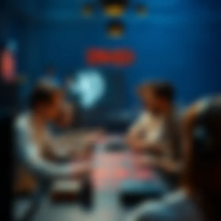 Playing DND on Tabletop Simulator Group of people playing Dungeons and Dragons using Tabletop Simulator on their computers