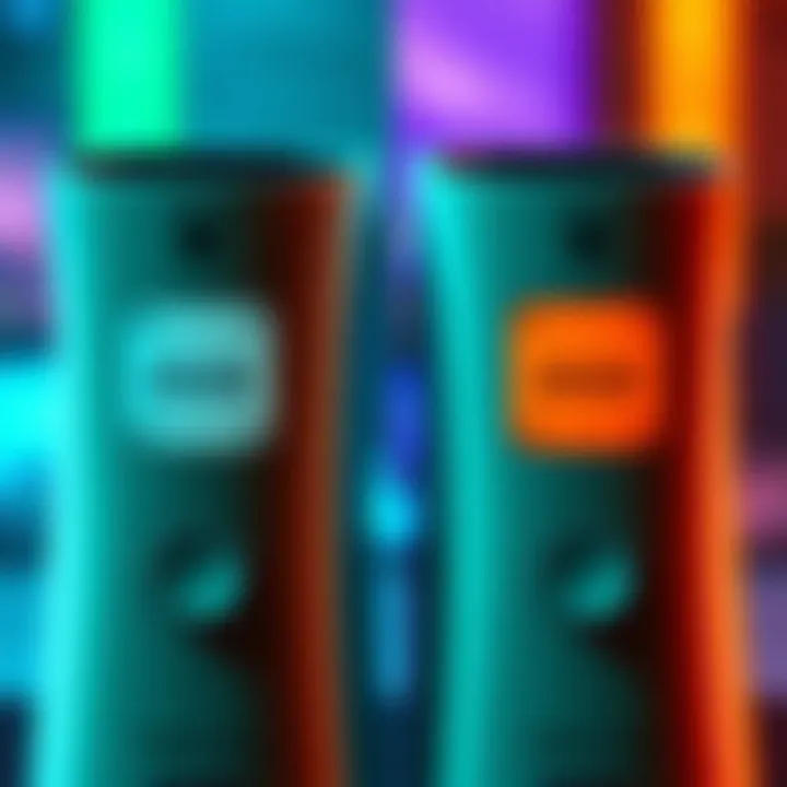 Side-by-side view of white and orange DNSB stickers on Xbox 360 bundles