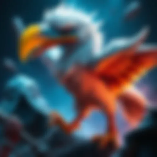 Dodo bird being depicted in a game setting, with stats showing a decrease against Herald Shaman and Imbue Druid.
