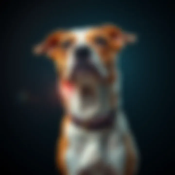Hasan's dog Fish with an injury on its neck from a tight collar