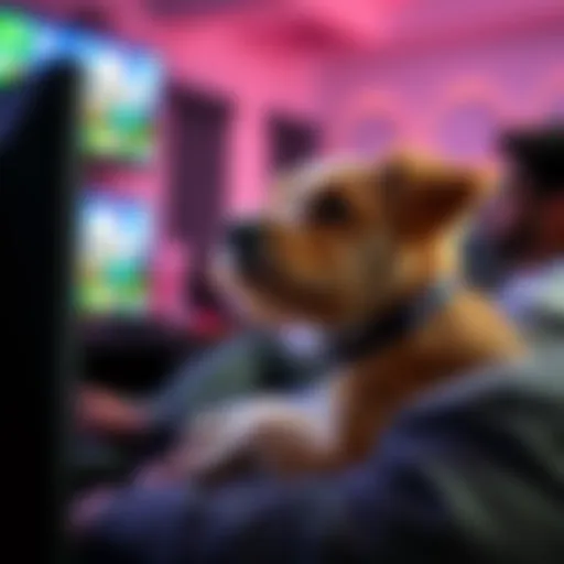 Doggie interacting with viewers during a Twitch and YouTube stream about grief