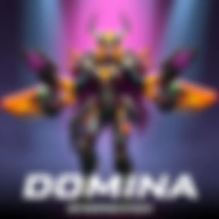 Domina Character Design The new Overwatch character Domina with four arms and unique weapon abilities, showcasing her design similarities with the scrapped hero Recluse.