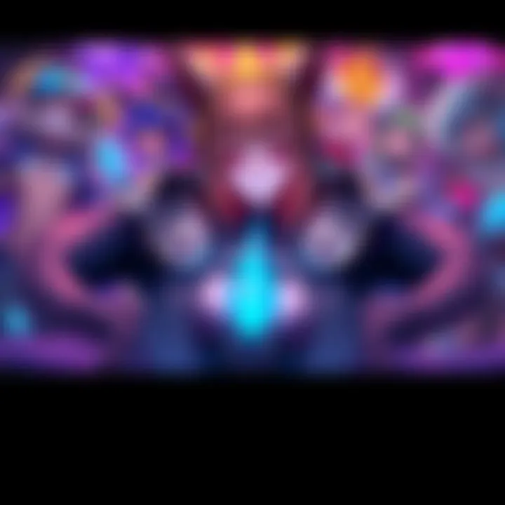 A collection of colorful artwork featuring characters from Domina, showcasing creativity and artistic styles from the community.