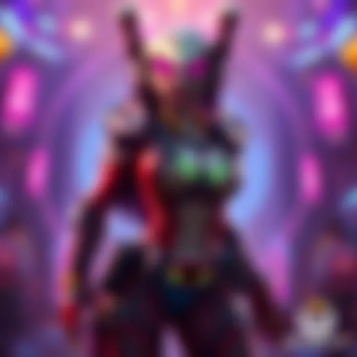 Domina in Overwatch Domina character surrounded by sound waves in an Overwatch setting