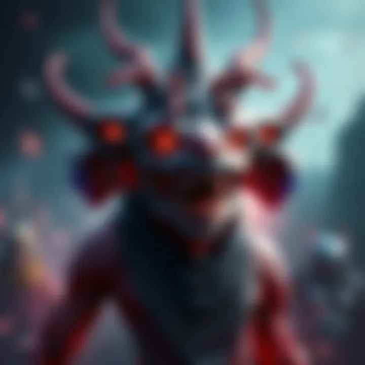 Art depicting the DomZ as humanoid hybrids with a mix of human and alien features.