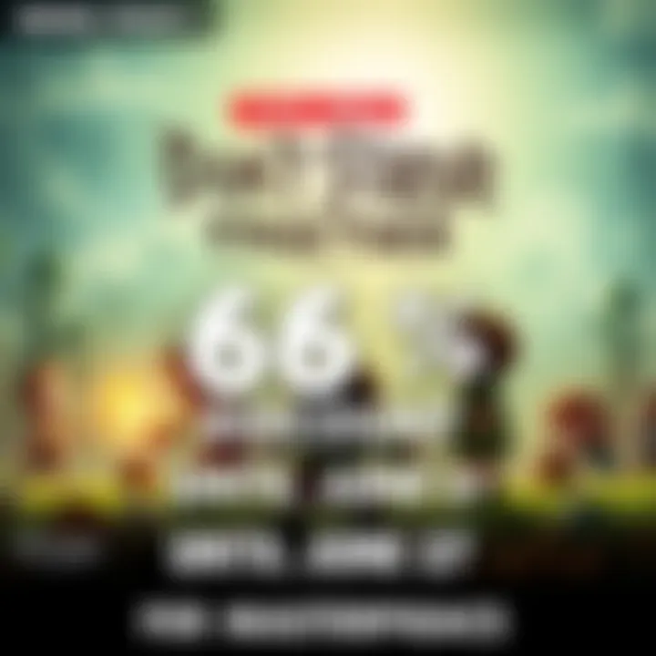 Promotional image showing characters from Don't Starve Together engaging in survival gameplay, with a bold text overlay indicating a 66% discount until June 27.