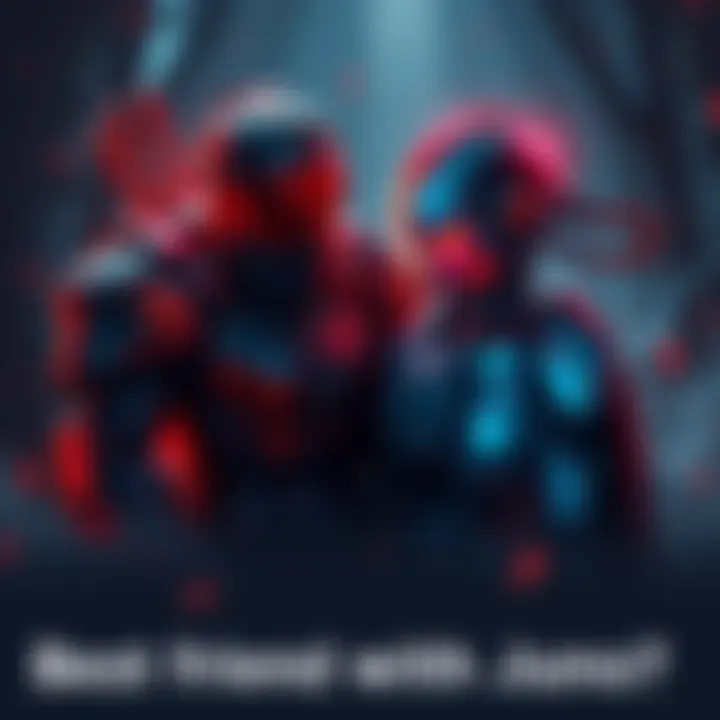 The DOOM Slayer, a fierce warrior in armor, shares a moment with Juno, an intelligent AI, showcasing an unexpected friendship.
