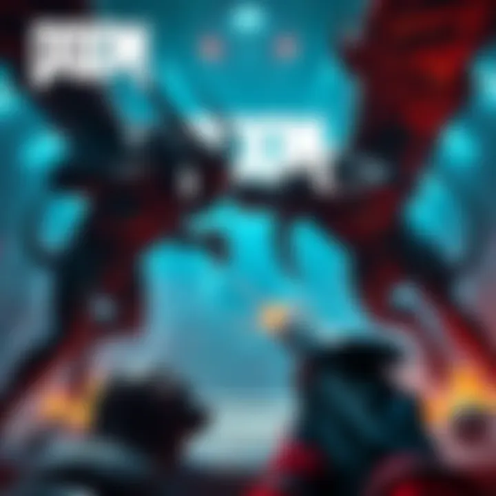 A player fighting demons in a futuristic setting from Doom 2016, showcasing intense action and vivid graphics.