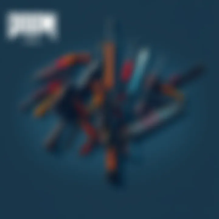 Various iconic weapons from Doom 2016 displayed together, including the shotgun and chainsaw.